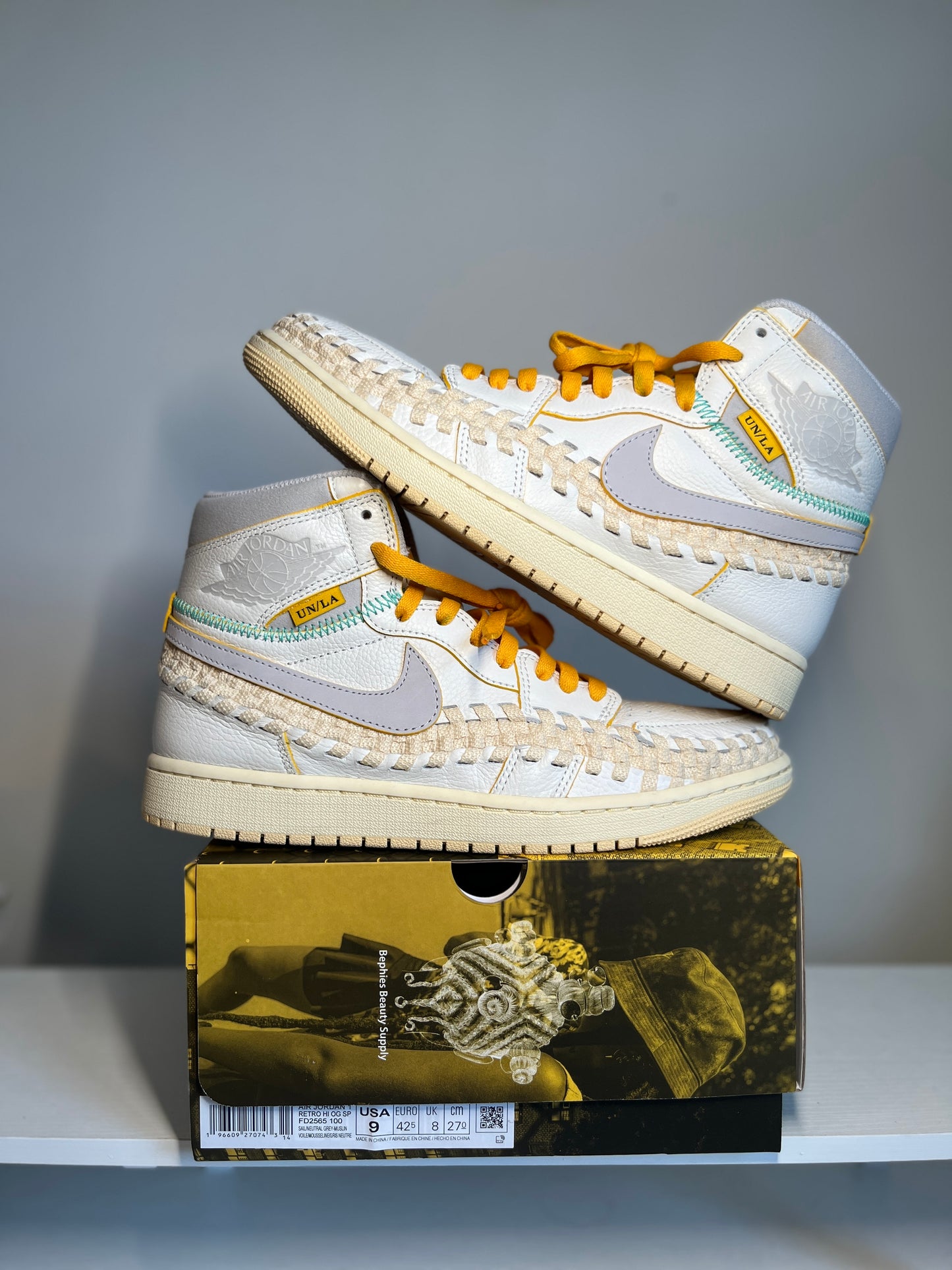 Jordan 1 Retro High OG SP Union LA Bephies Beauty Supply Summer of ‘96 *pre-owned* (SIZE 9)