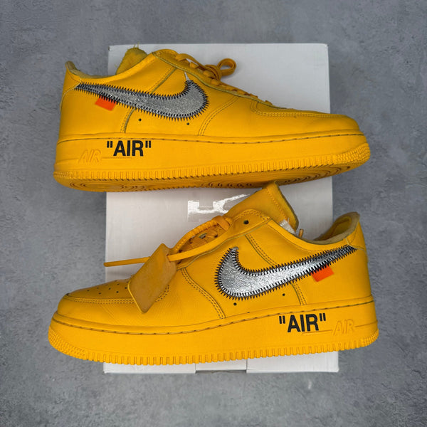 Nike Air Force 1 Low Off - White ICA University Gold *pre - owned* SIZE 9 - Kicks Collective PA - Nike - DD1876-700 - Men's Shoes - 9M/10.5W - Pre - Owned