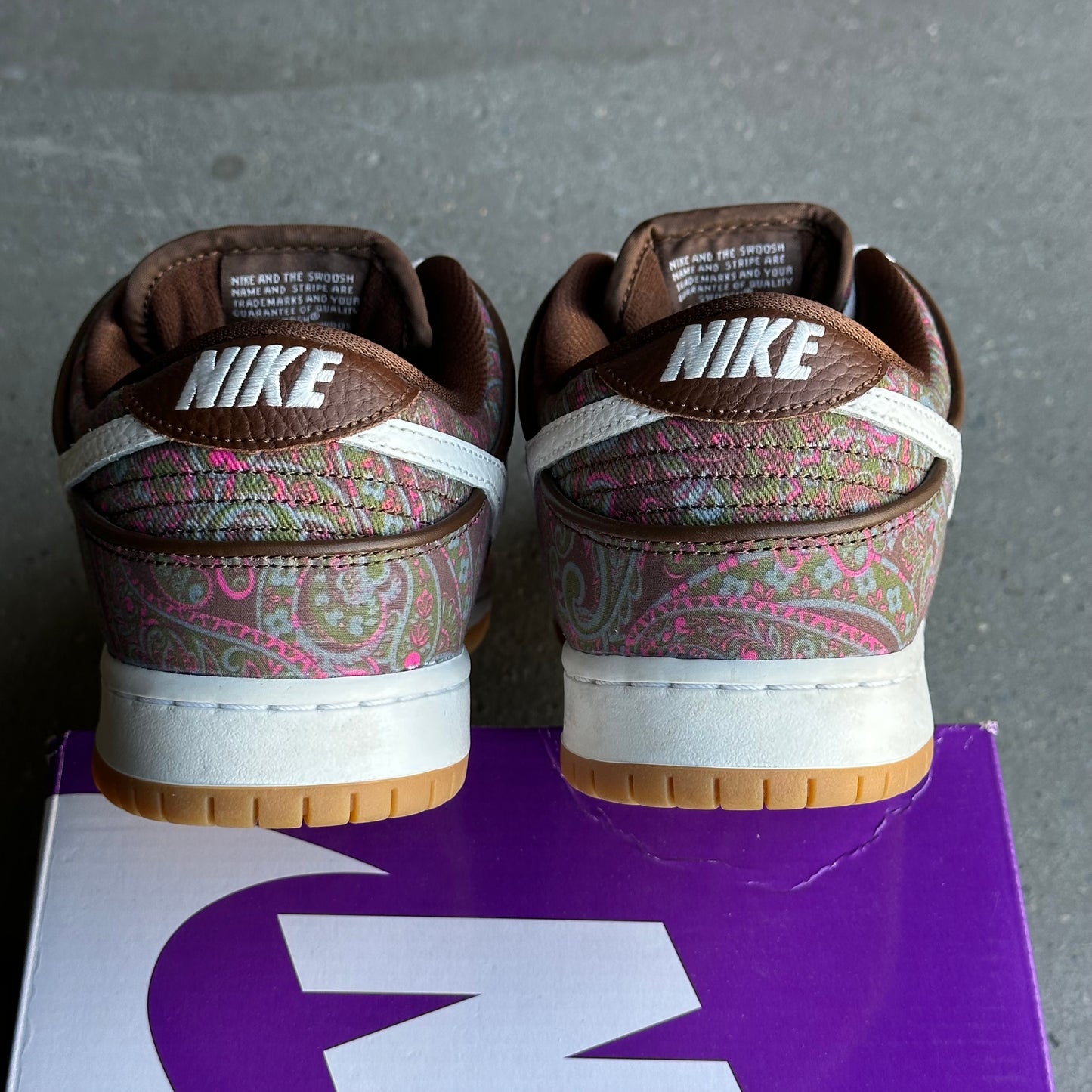 Nike SB Dunk Low Pro Paisley Brown *pre-owned* (SIZE 9.5)