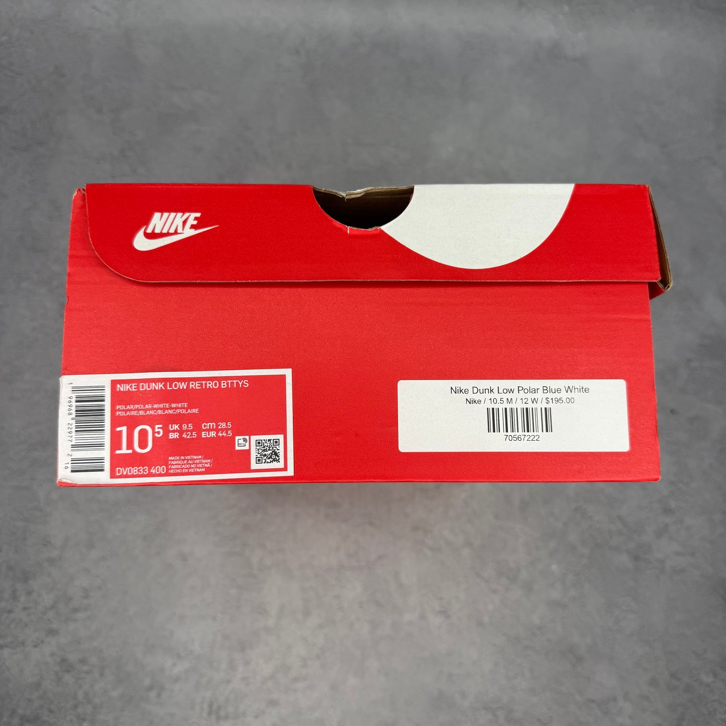 Nike Dunk Low Polar Blue *pre-owned* SIZE 10.5