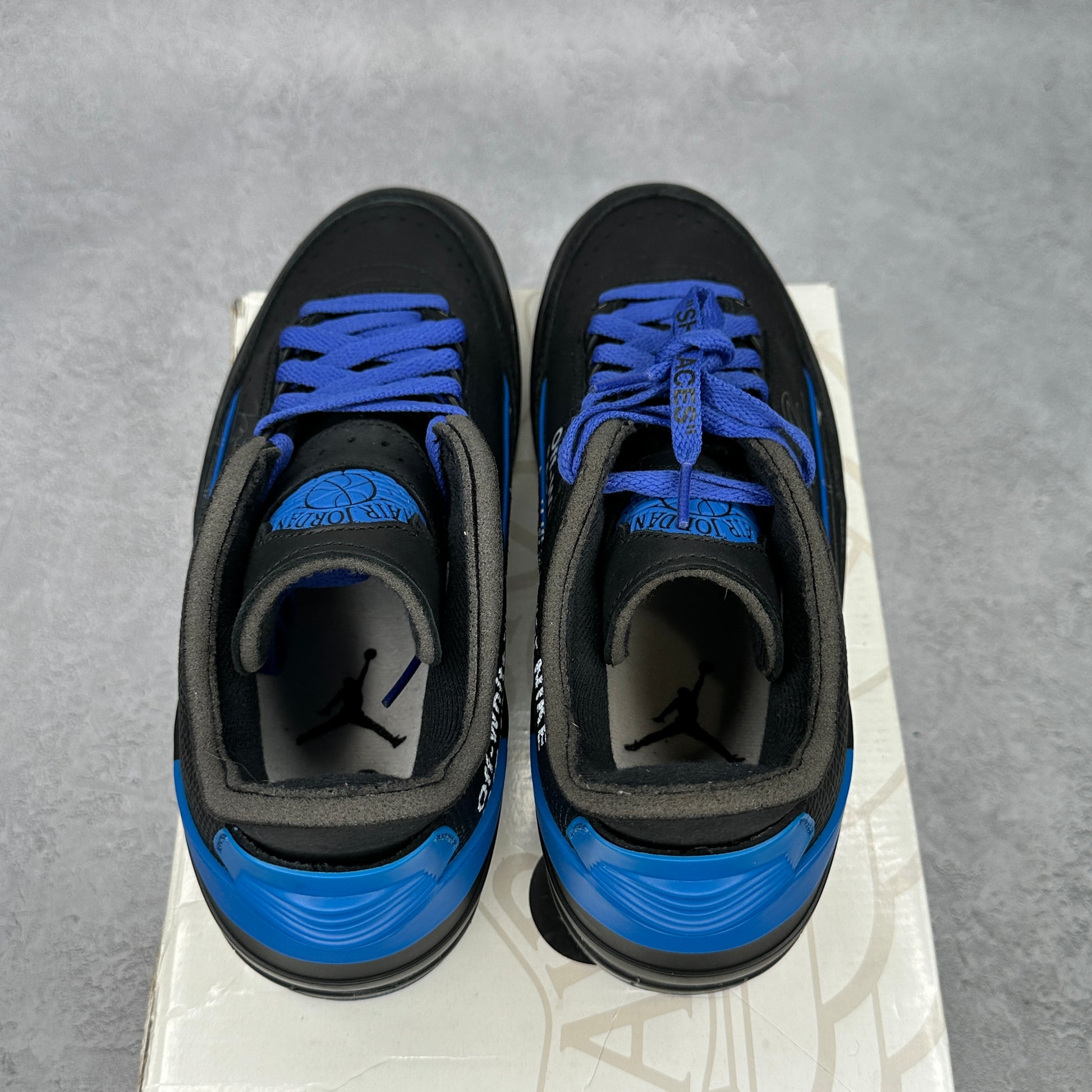 Jordan 2 Retro Low SP Off-White Black Blue *pre-owned* SIZE 8