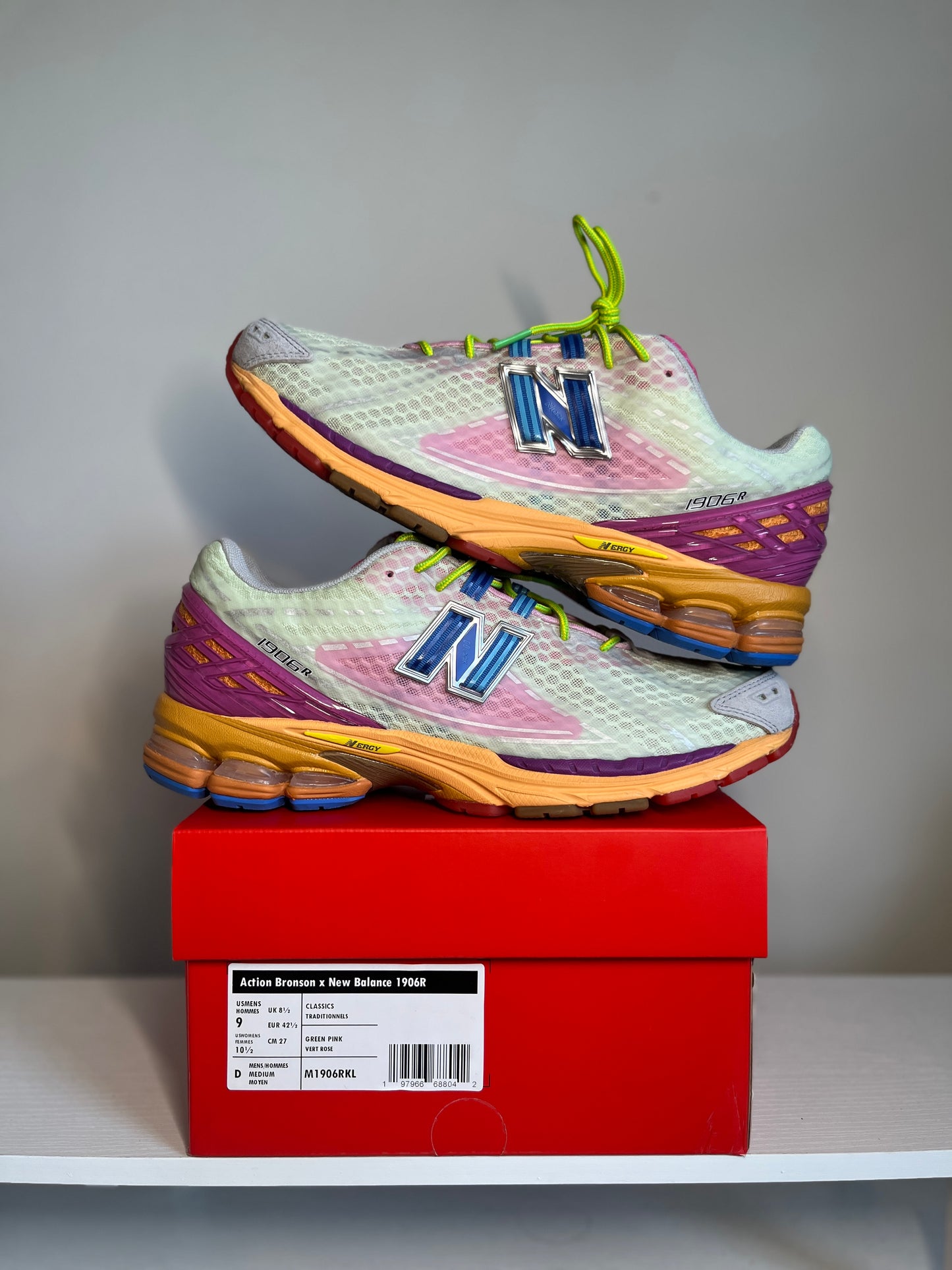New Balance 1906R Action Bronson Rosewater VNDS *pre-owned* (SIZE 9)