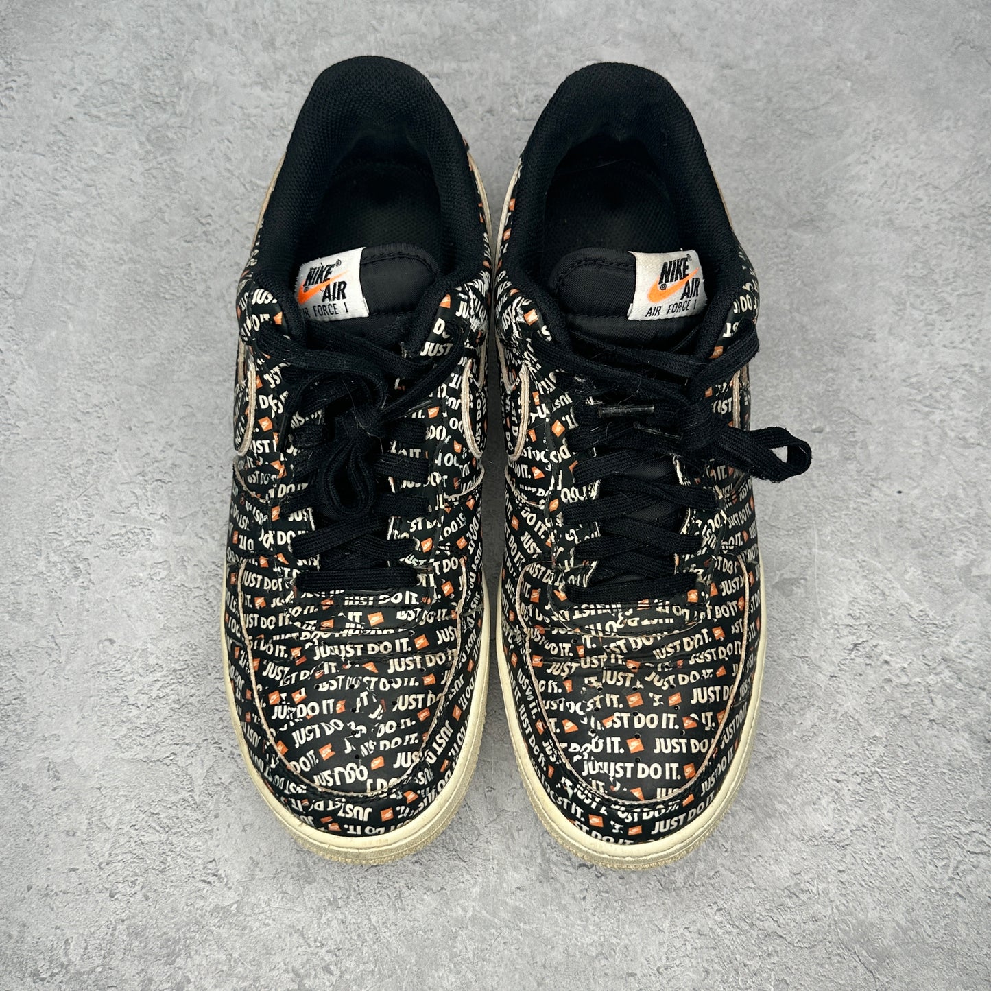 Nike Air Force 1 Low Just Do It Pack Black *pre-owned* SIZE 10.5
