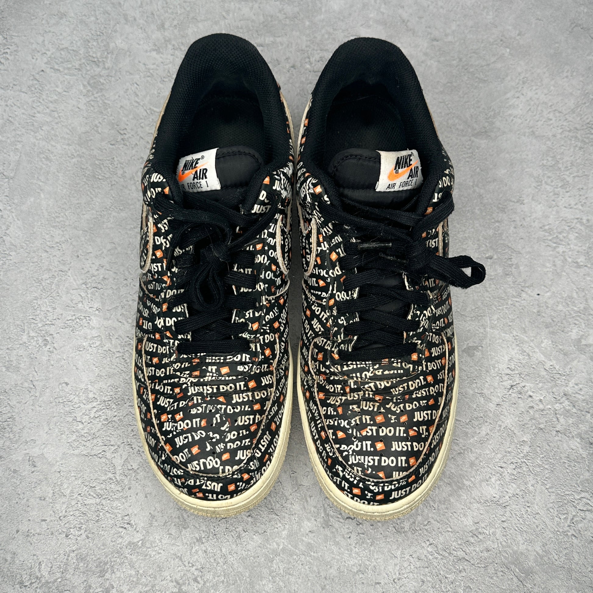 Nike Air Force 1 Low Just Do It Pack Black *pre-owned* SIZE 10.5