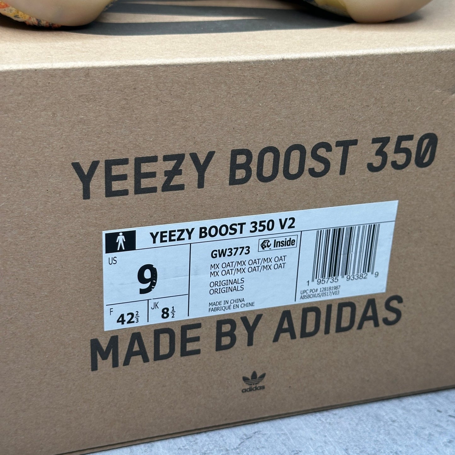 adidas Yeezy Boost 350 V2 MX Oat *pre - owned* SIZE 9 - Kicks Collective PA - adidas - GW3773 - Men's Shoes - 9M/10.5W - Pre - Owned