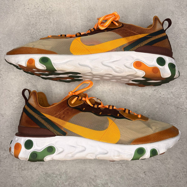 Nike React Element 87 Orange Peel *pre - owned* SIZE 12 - Kicks Collective PA - Nike - CJ6897-113 - Men's Shoes - 12M/13.5W - Pre - Owned - No Box