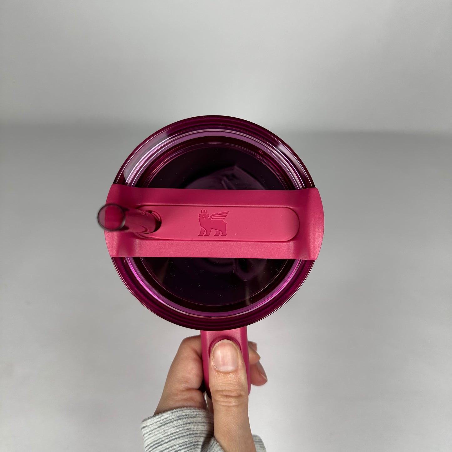 Stanley x Starbucks Holiday 2024 Flowstate Quencher 40oz Tumbler BERRY PINK GLITTER