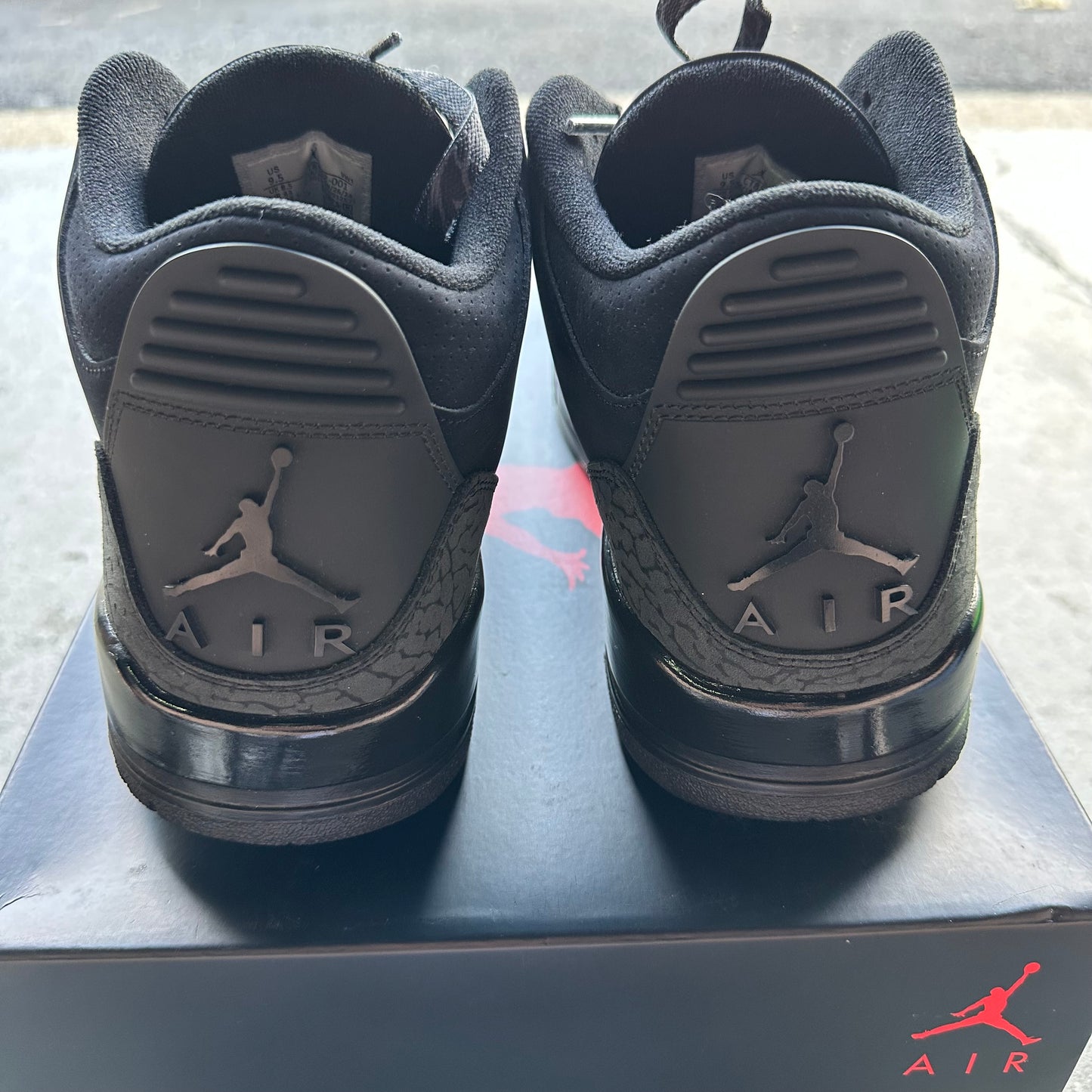 Jordan 3 Retro Black Cat (2025) *pre-owned* VNDS (SIZE 9.5)