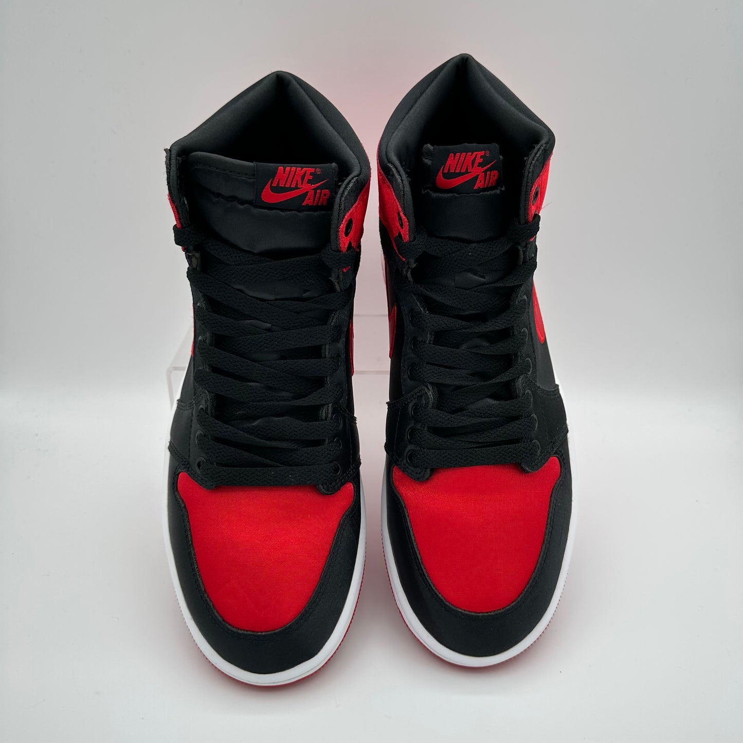 Jordan 1 Retro High OG Satin Bred (Women’s) *pre-owned* (SIZE 9W)