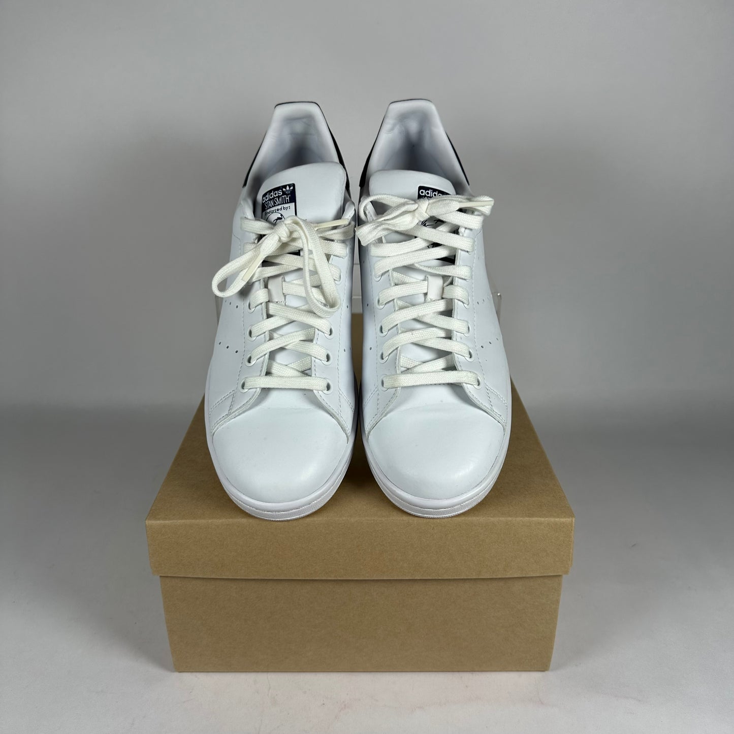 adidas Stan Smith Primegreen White Collegiate Navy *pre-owned* size 9