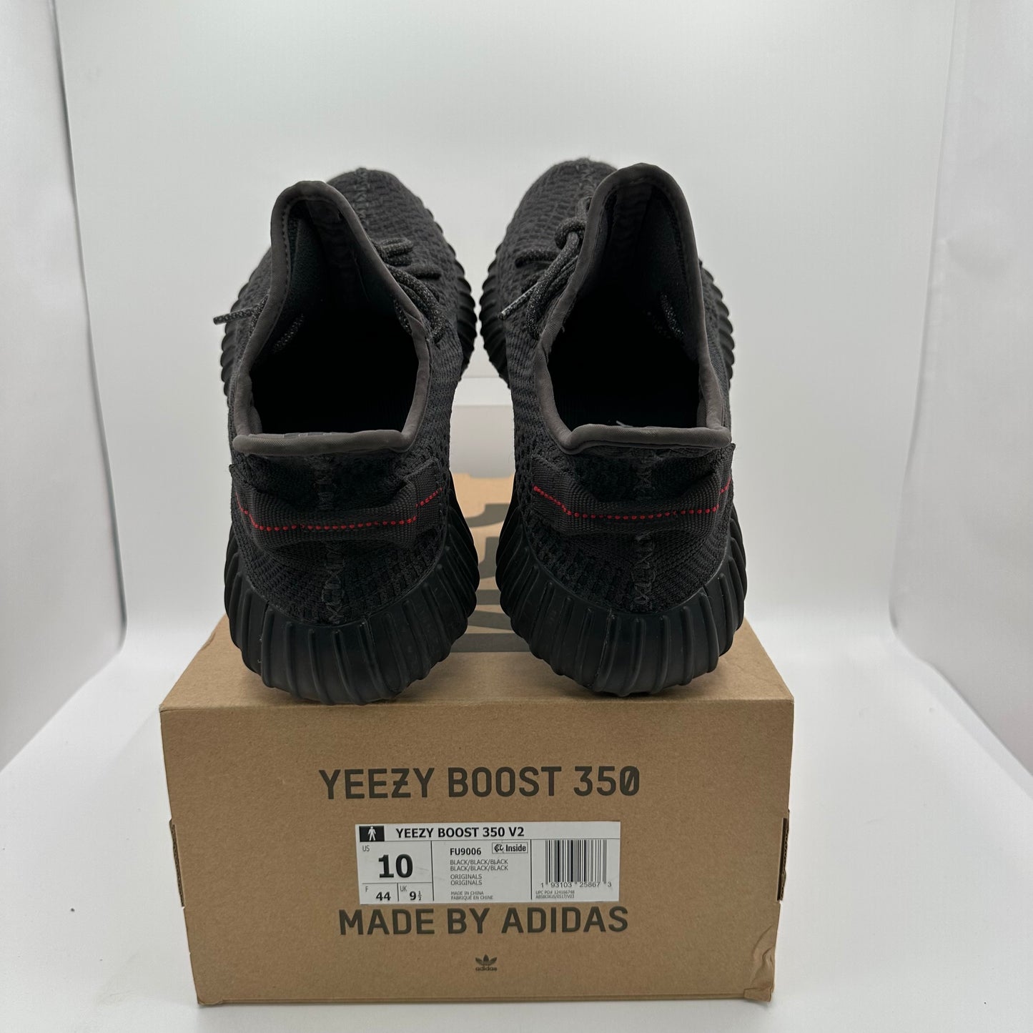 adidas Yeezy Boost 350 V2 Black (Non-Reflective) *pre-owned* (SIZE 10)