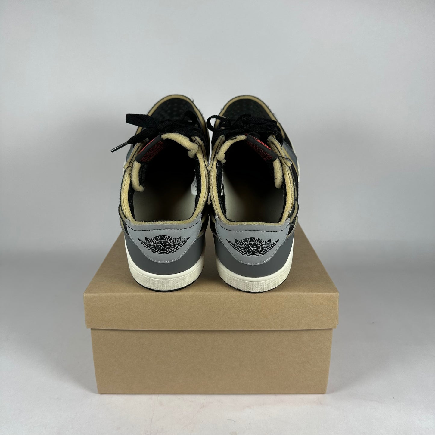 Nike AIr Jordan 1 Low EX Black Smoke Grey *pre-owned* size 9