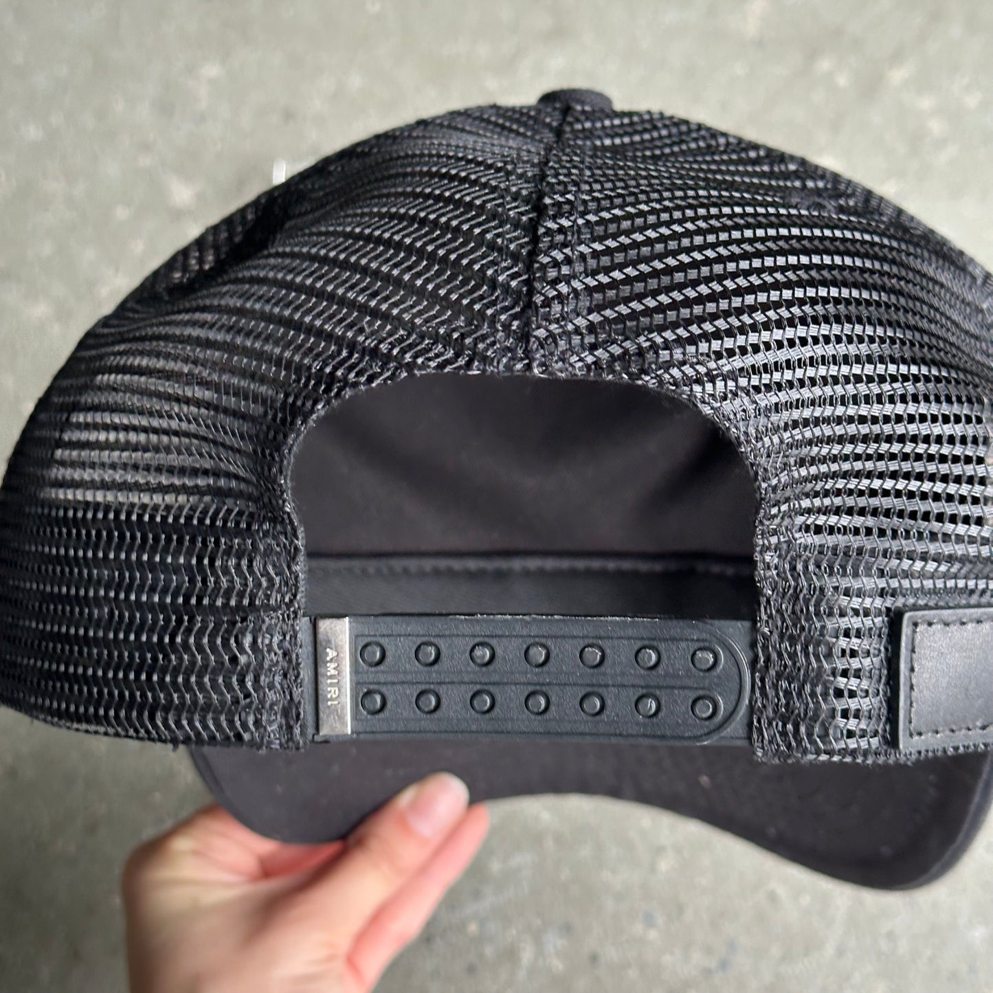 Amiri Leather Star Trucker Black *pre-owned*