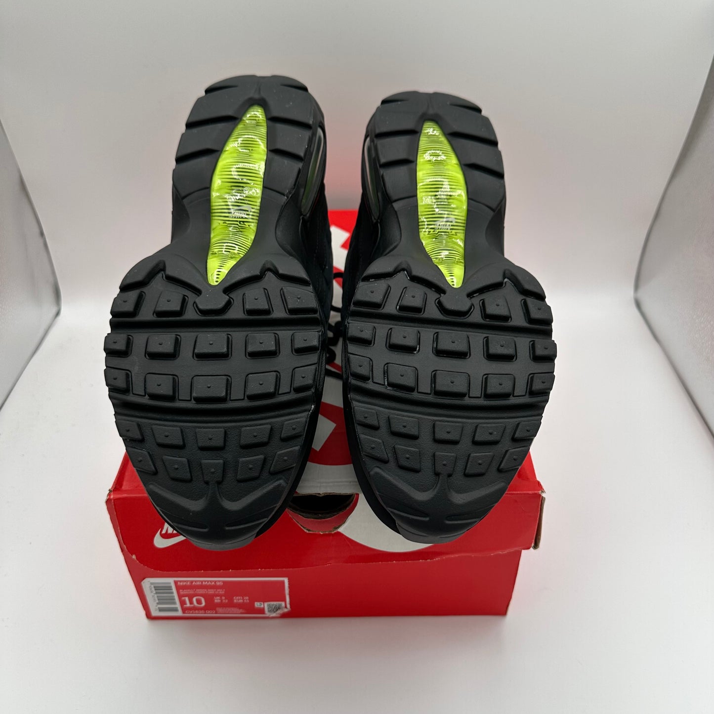 Nike Air Max 95 Retro Logo Black Grey Volt