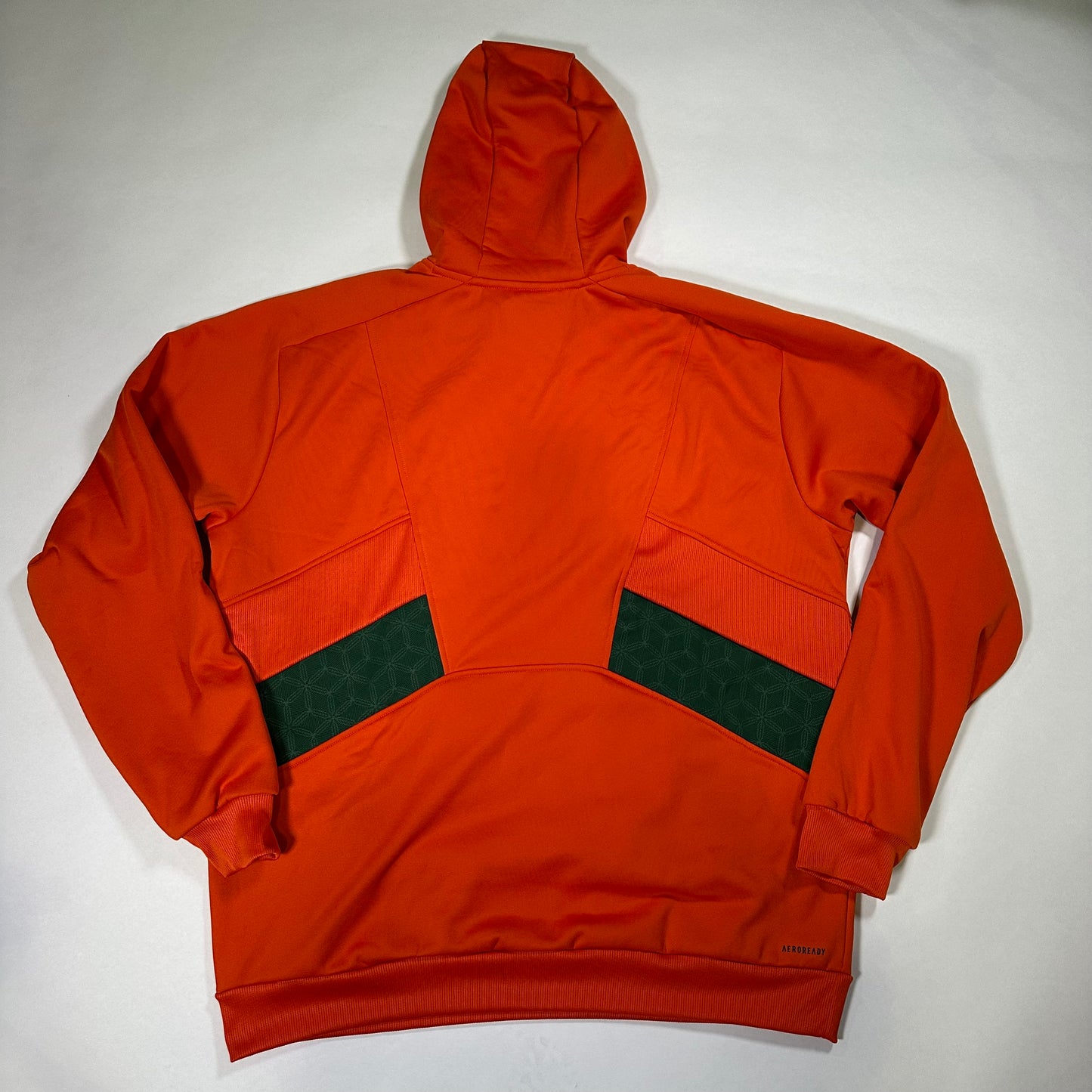 Adidas University of Miami Orange Hoodie *pre-owned*