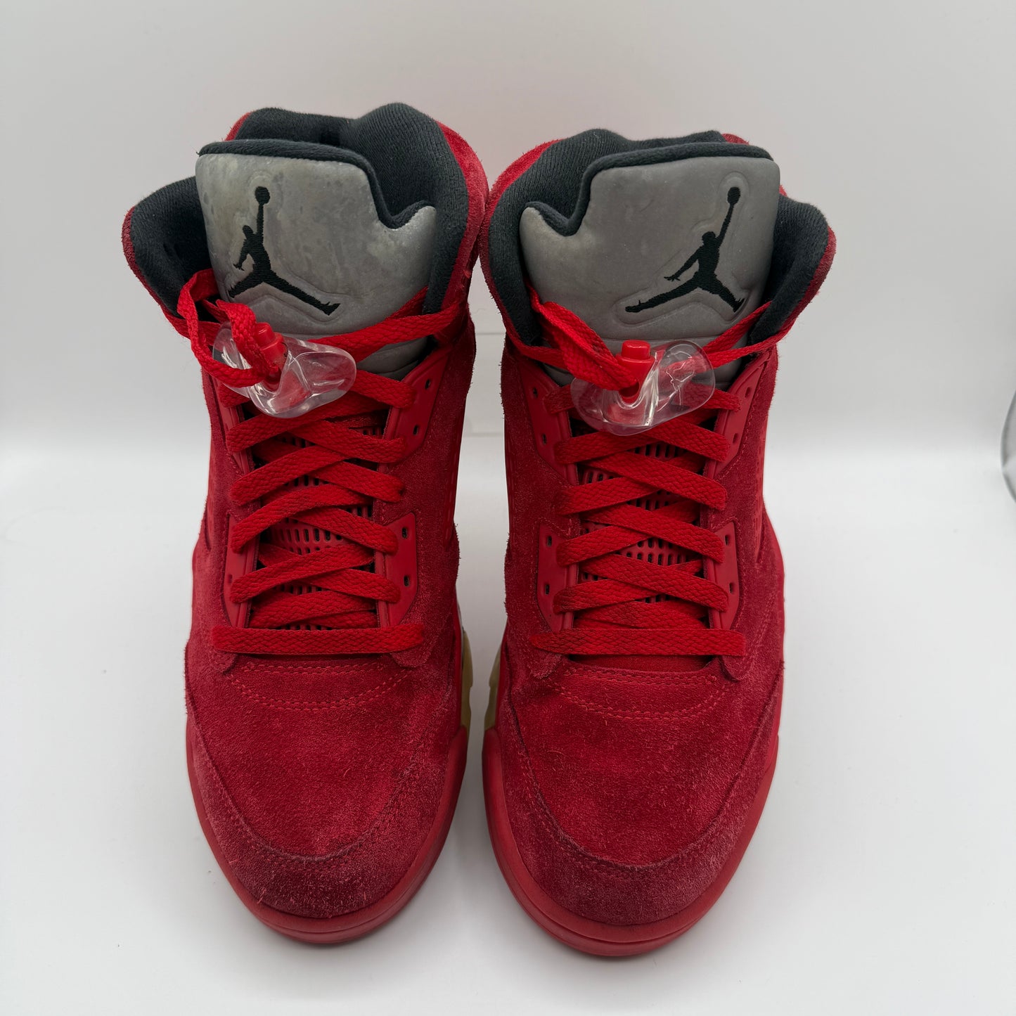 Jordan 5 Red Suede front of shoe