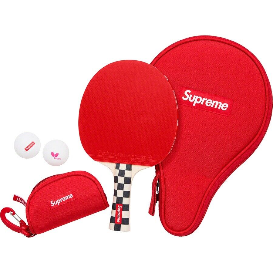 Supreme Butterfly Table Tennis Racket Set Checkerboard contents of set