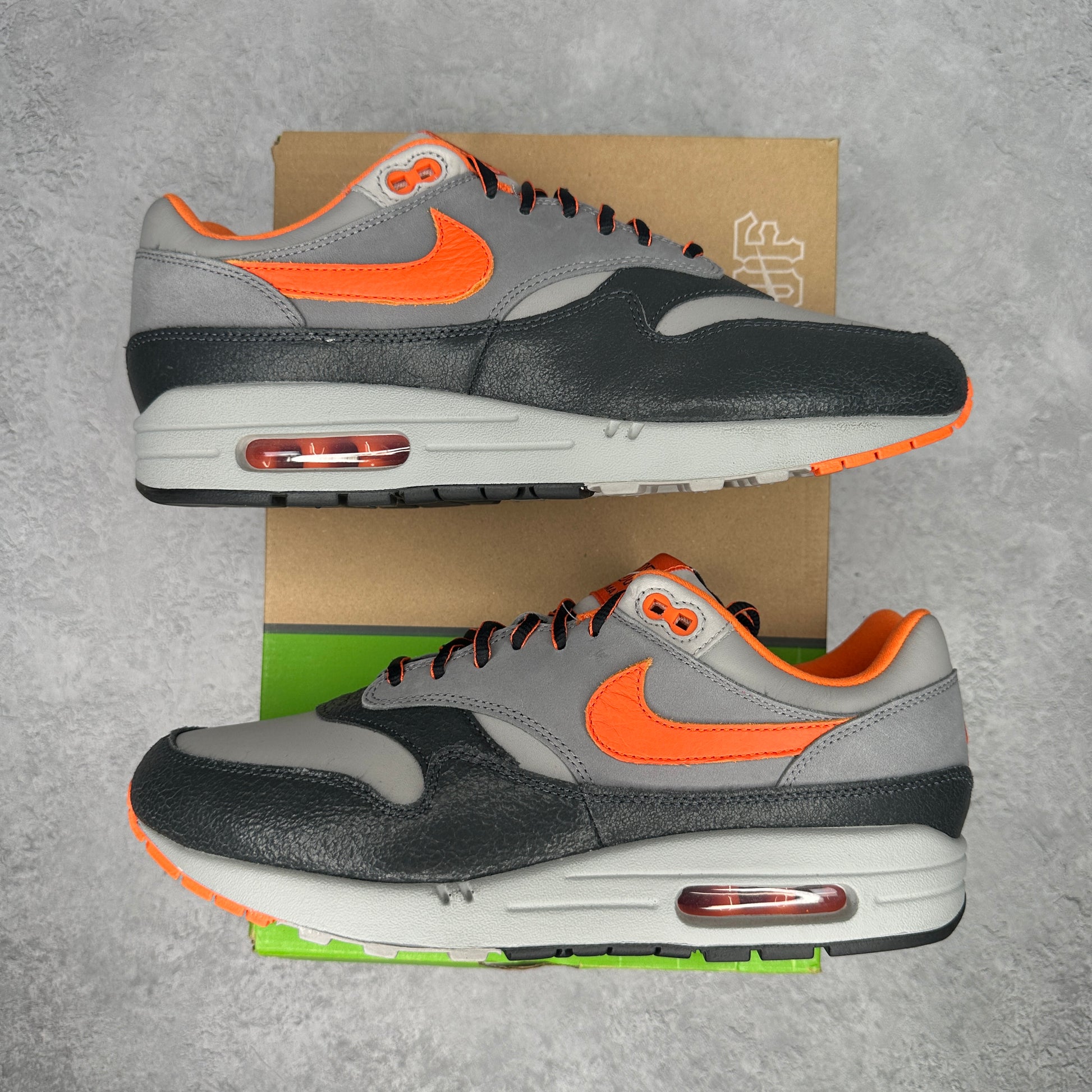 Nike Air Max 1 SP HUF Brilliant Orange *pre-owned* SIZE 11