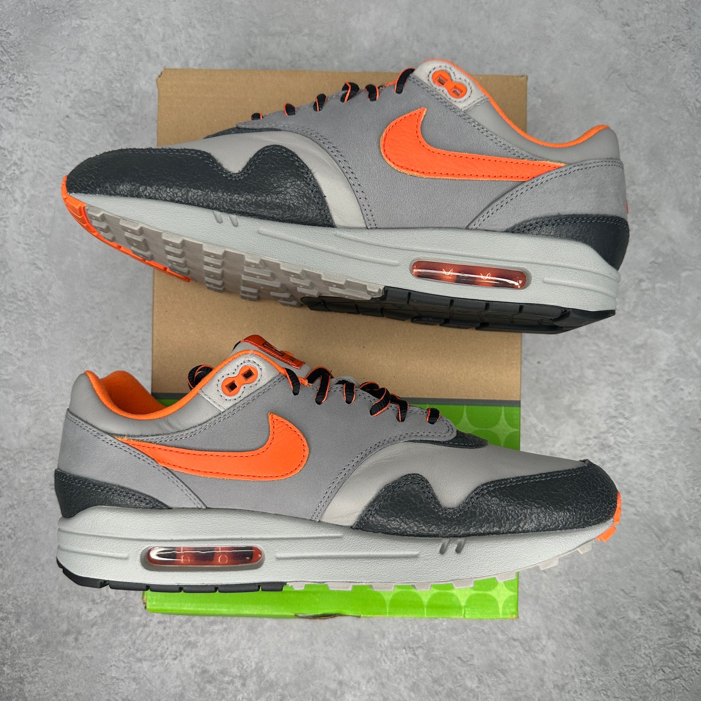 Nike Air Max 1 SP HUF Brilliant Orange *pre-owned* SIZE 11