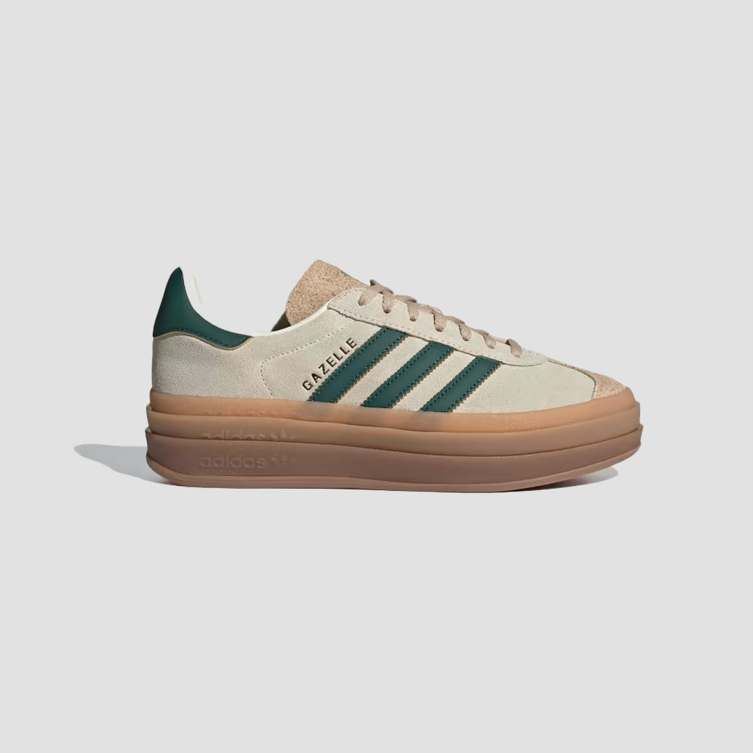 adidas Gazelle Bold Magic Beige Collegiate Green (Women's)