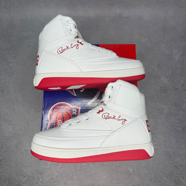 Ewing Rebound 33 Orion Non - Strap White / Red - Kicks Collective PA - Ewing - 1RBE002-106 - Men's Shoes - 8M/9.5W - Brand New