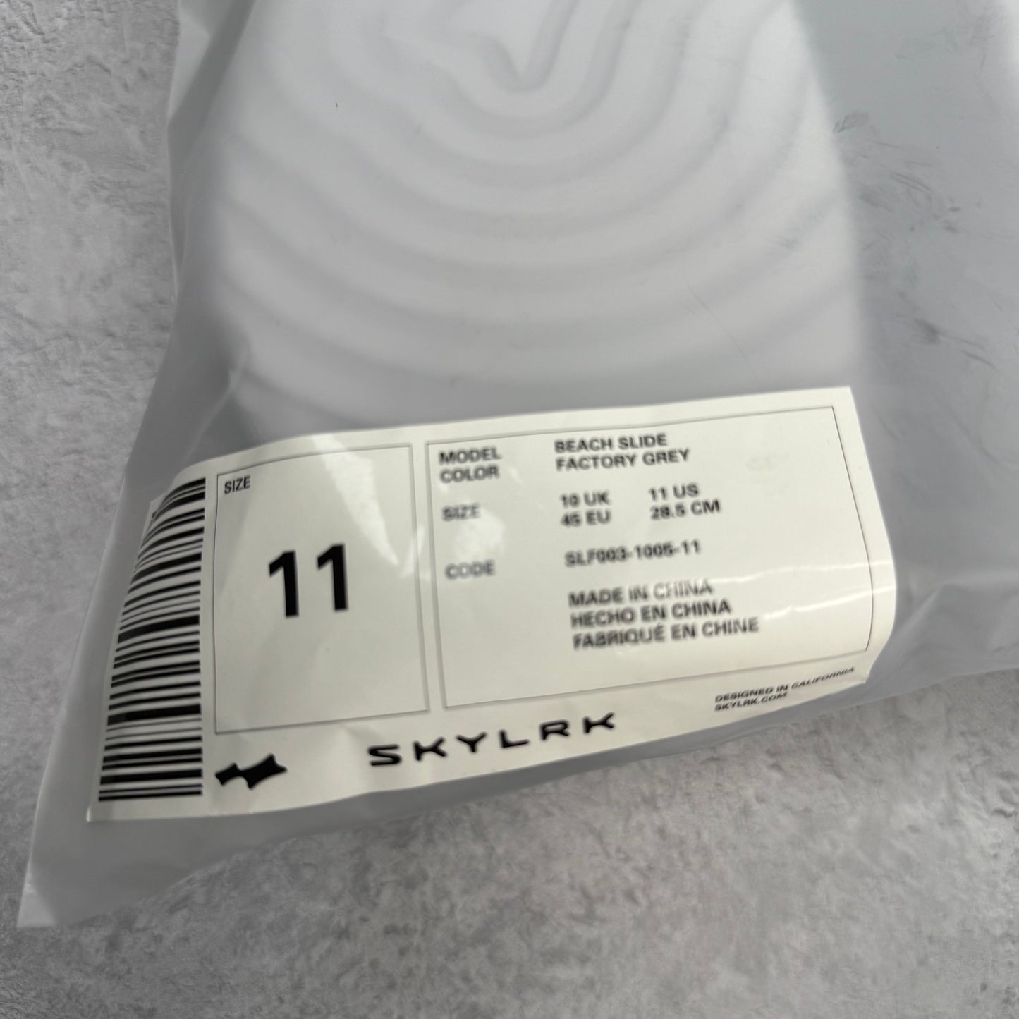 SKYLRK Beach Slide Factory Grey