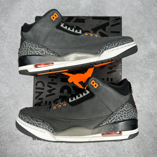 Jordan 3 Retro Fear Pack (2023) VNDS *pre-owned* SIZE 9