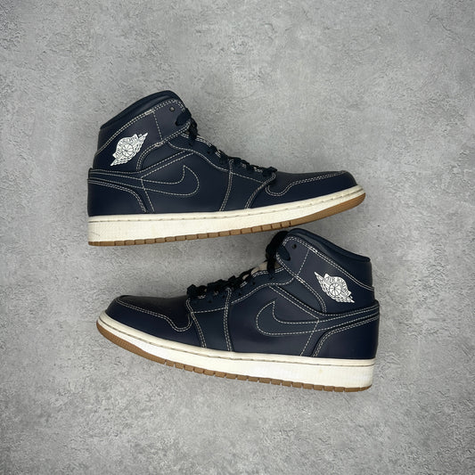 Jordan 1 Retro Mid Derek Jeter RE2PECT *pre-owned* SIZE 8.5