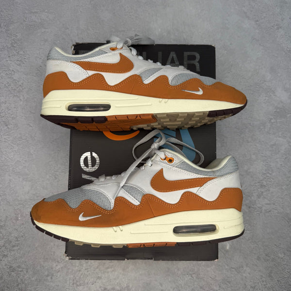 Nike Air Max 1 Patta Waves Monarch (without Bracelet) *pre - owned* SIZE 9.5 - Kicks Collective PA - Nike - DH1348-001 - Men's Shoes - 9.5M/11W - Pre - Owned