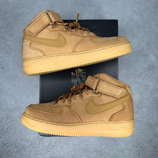 Nike Air Force 1 Mid '07 Flax *pre-owned* SIZE 9