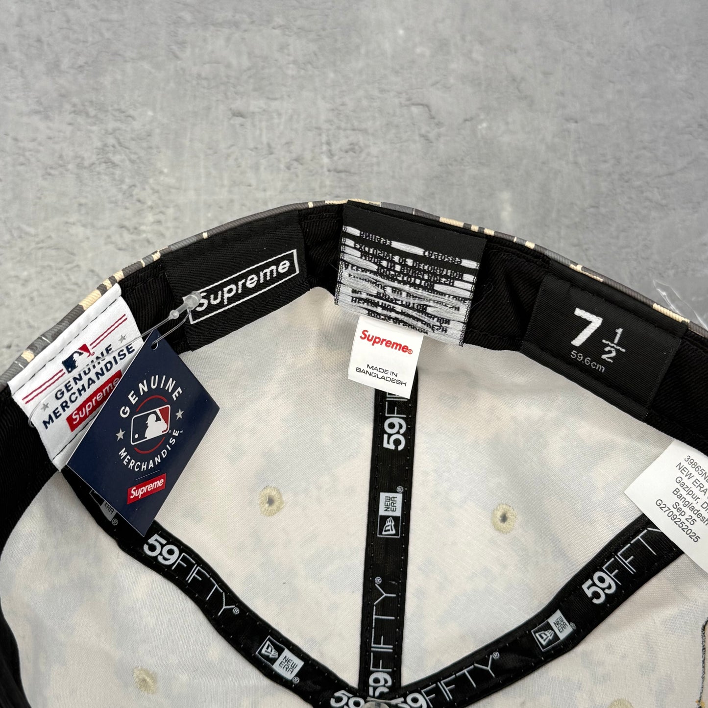 Supreme MLB Teams Box Logo New Era 59Fifty Cap Digital Camo *SIZE 7 1/2*