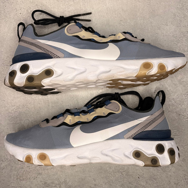 Nike React Element 55 Indigo Fog Mystic Navy *pre - owned* SIZE 12 - Kicks Collective PA - Nike - BQ6166-402 - Men's Shoes - 12M/13.5W - Pre - Owned - No Box