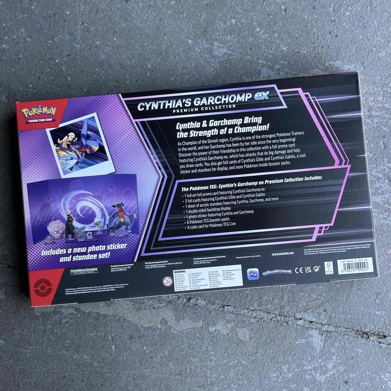 Pokemon Cynthia's Garchomp ex Premium Collection Box 2025 Pokémon Scarlet & Violet