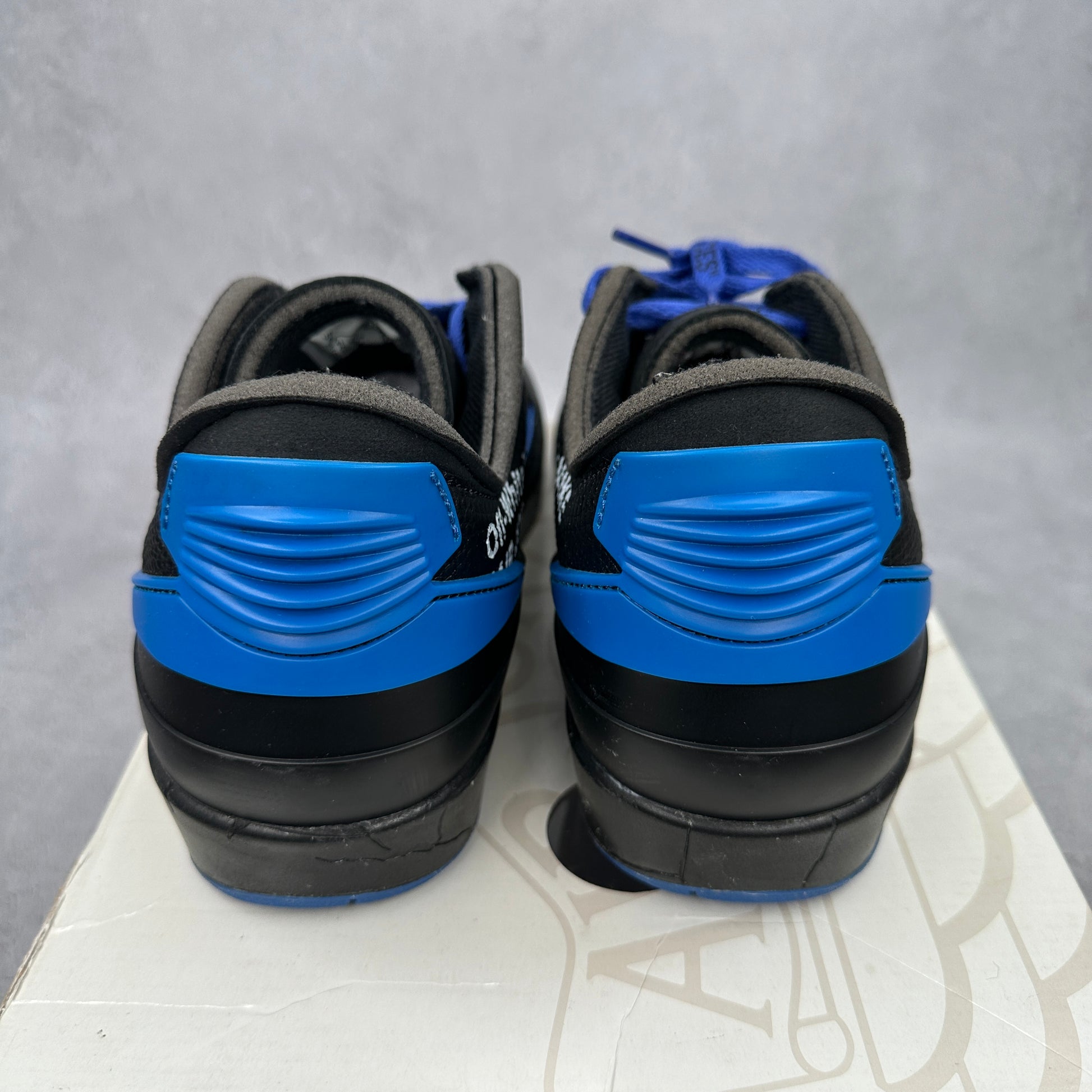 Jordan 2 Retro Low SP Off-White Black Blue *pre-owned* SIZE 8