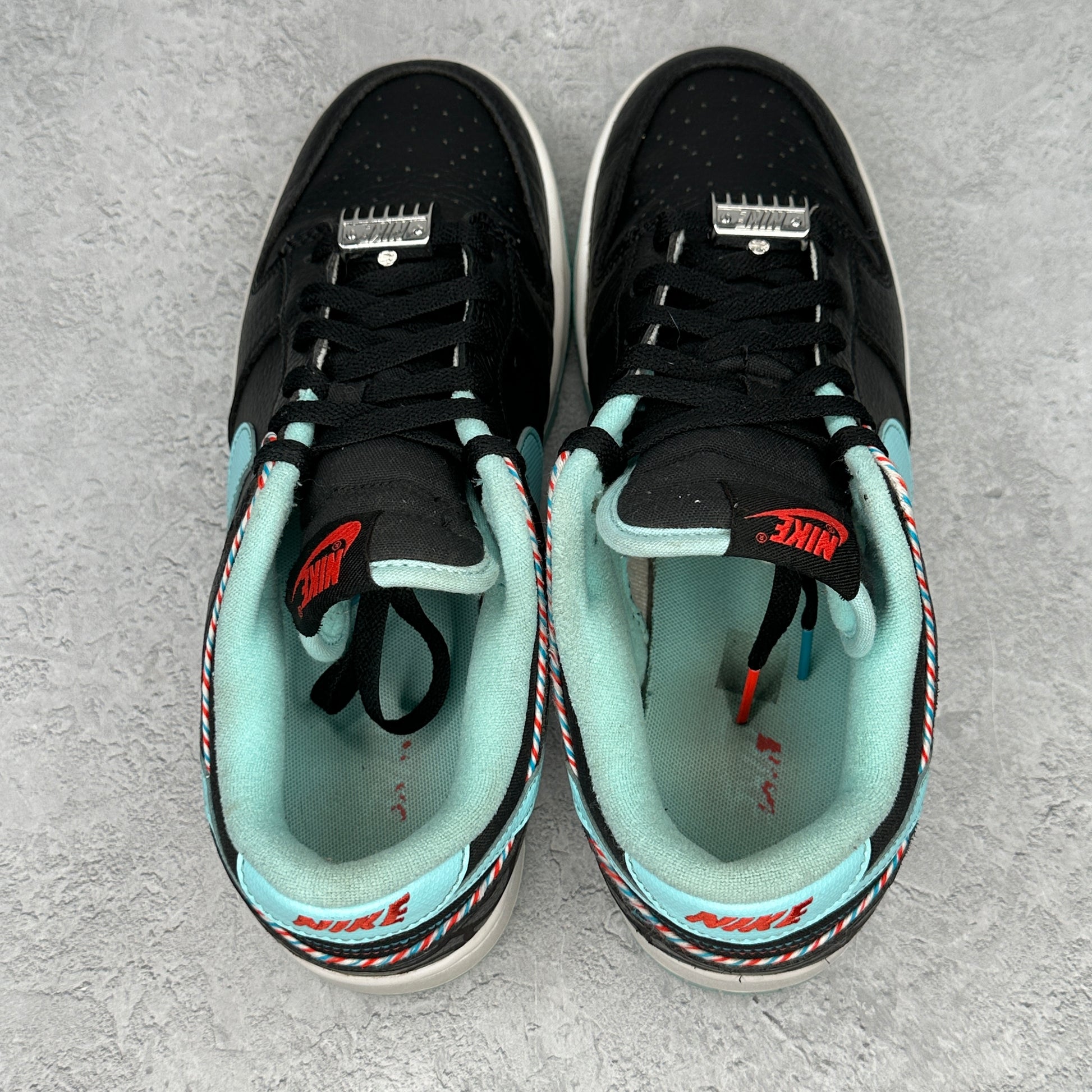 Nike Dunk Low SE Barber Shop Black *pre-owned* SIZE 8.5
