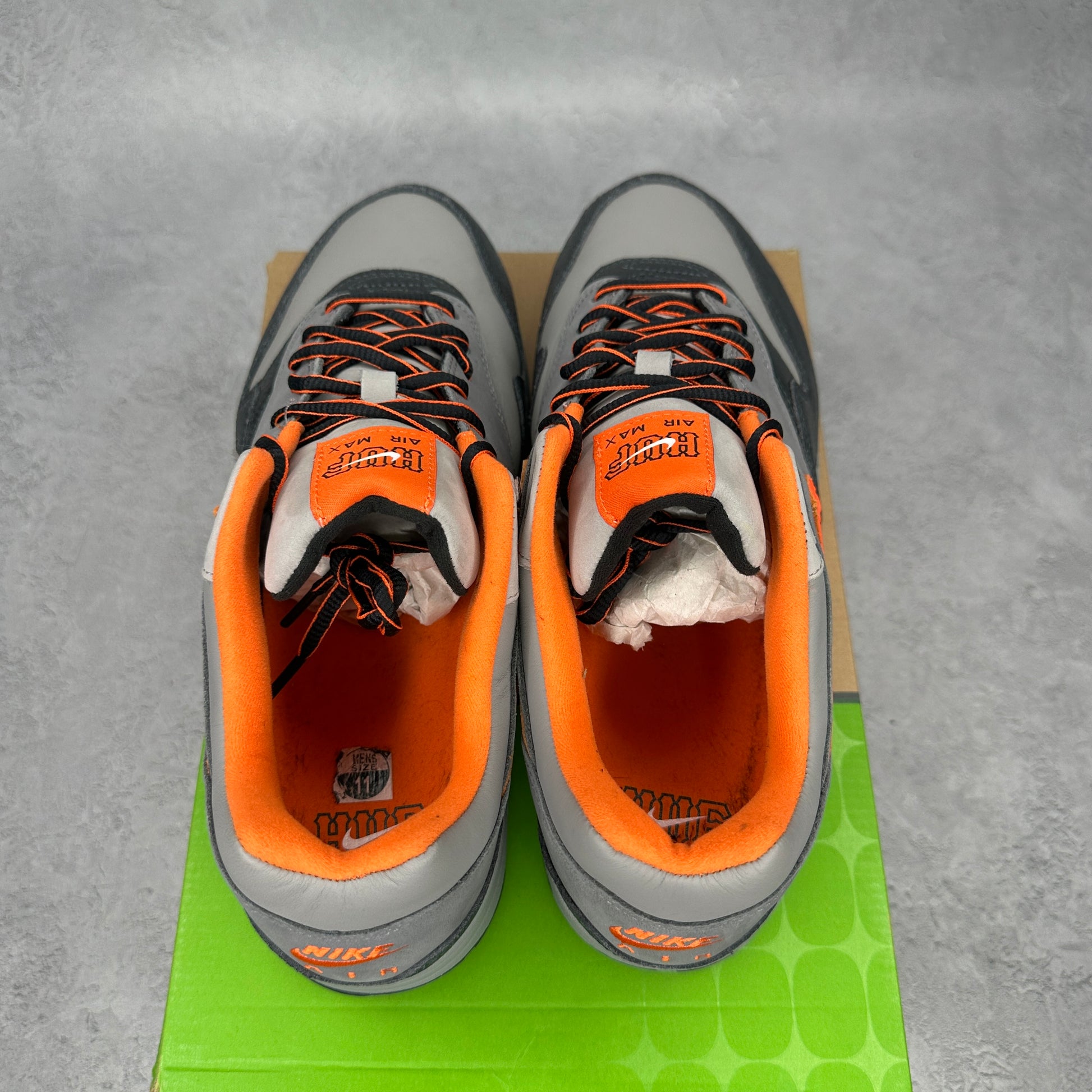 Nike Air Max 1 SP HUF Brilliant Orange *pre-owned* SIZE 11