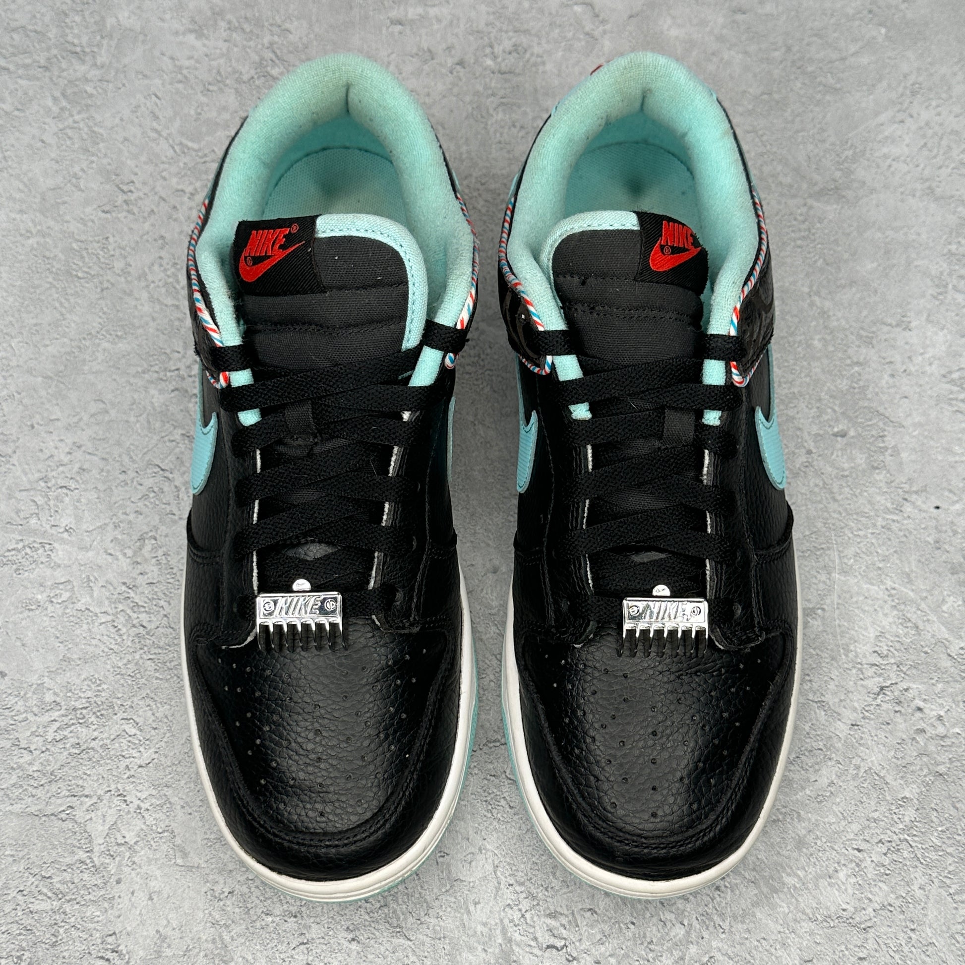 Nike Dunk Low SE Barber Shop Black *pre-owned* SIZE 8.5