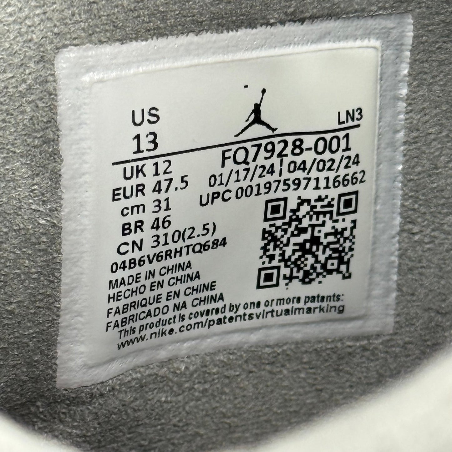 Jordan 4 Retro SE Paris Olympics Wet Cement *pre - owned* SIZE 13 - Kicks Collective PA - Jordan - FQ7928-001 - Men's Shoes - 13M/14.5W - Pre - Owned - No Box