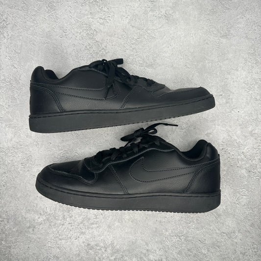 Nike Ebernon Low Triple Black *pre-owned* SIZE 10