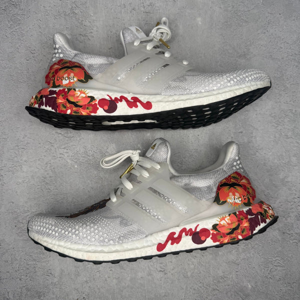 adidas Ultra Boost DNA Chinese New Year White (2020) *pre - owned* SIZE 7.5 - Kicks Collective PA - adidas - FW4313 - Men's Shoes - 7.5M/9W - Pre - Owned - No Box