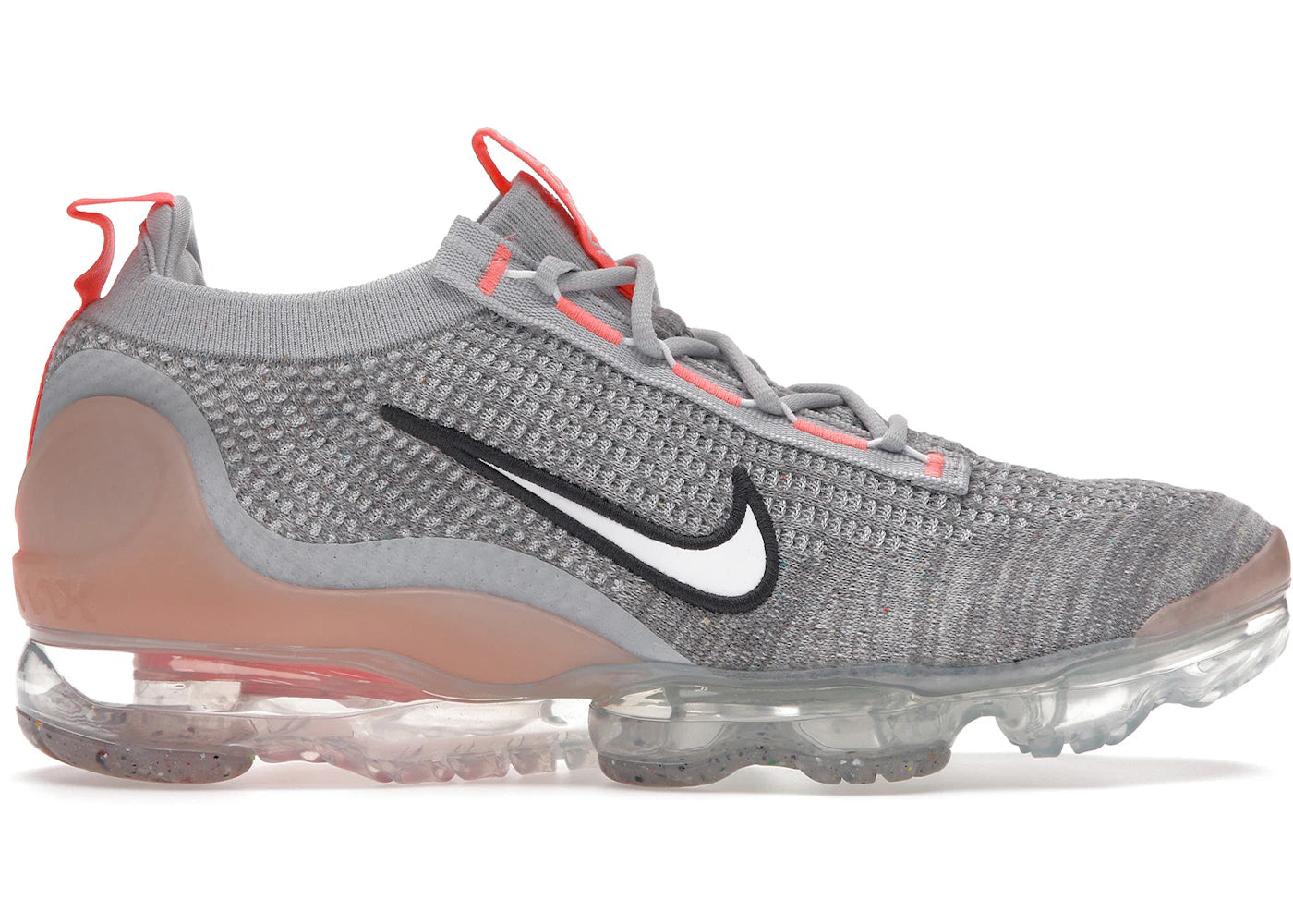 Nike Air VaporMax 2021 FK Grey Fog Bright Mango *pre-owned* SIZE 13