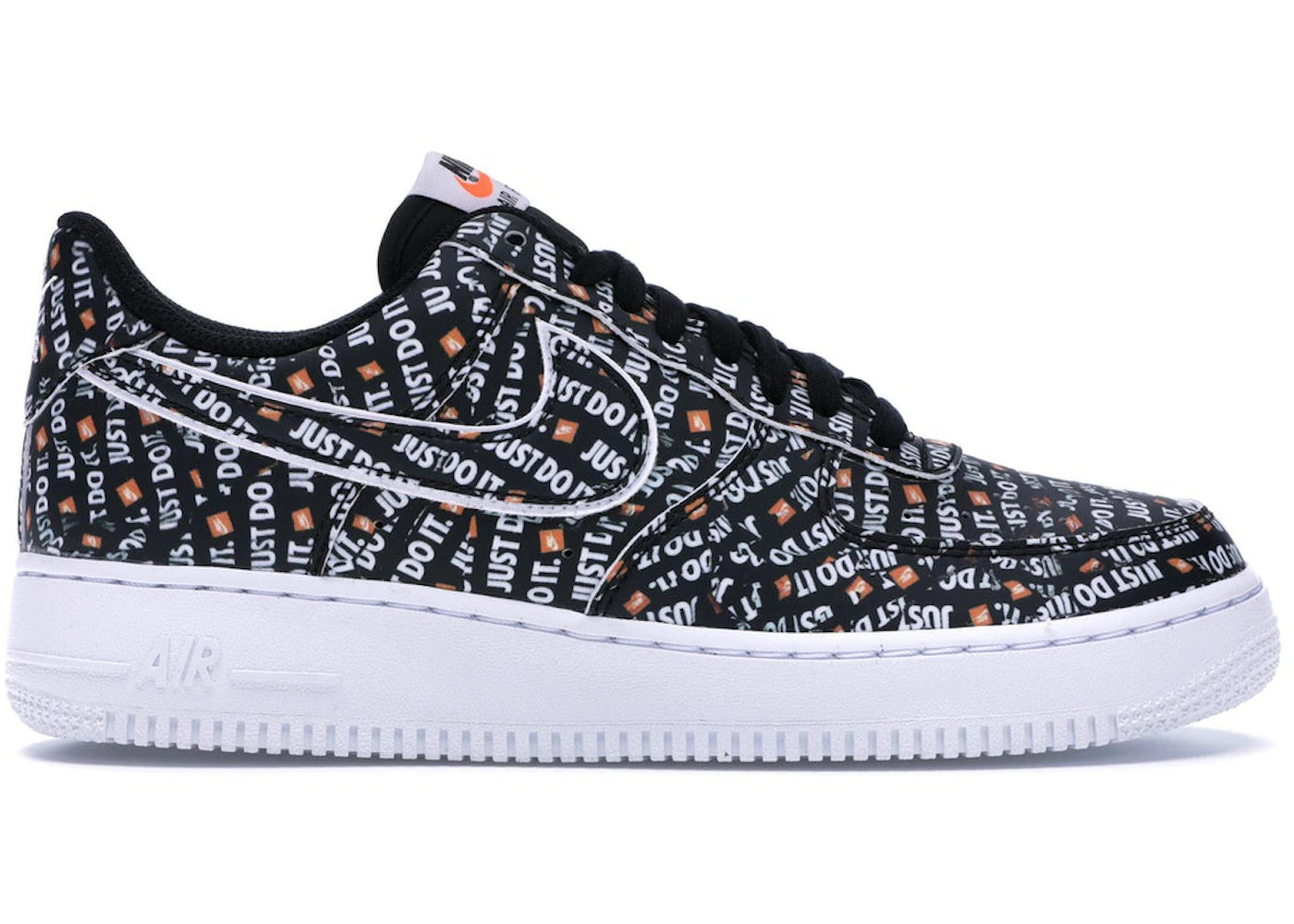 Nike Air Force 1 Low Just Do It Pack Black *pre-owned* SIZE 10.5
