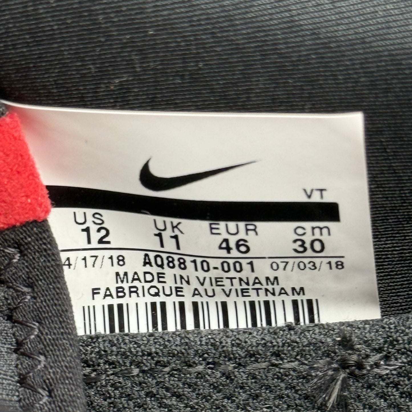 Nike Air VaporMax Run Utility Black Anthracite *pre - owned* SIZE 12 - Kicks Collective PA - Nike - AQ8810-001 - Men's Shoes - 12M/13.5W - Pre - Owned - No Box