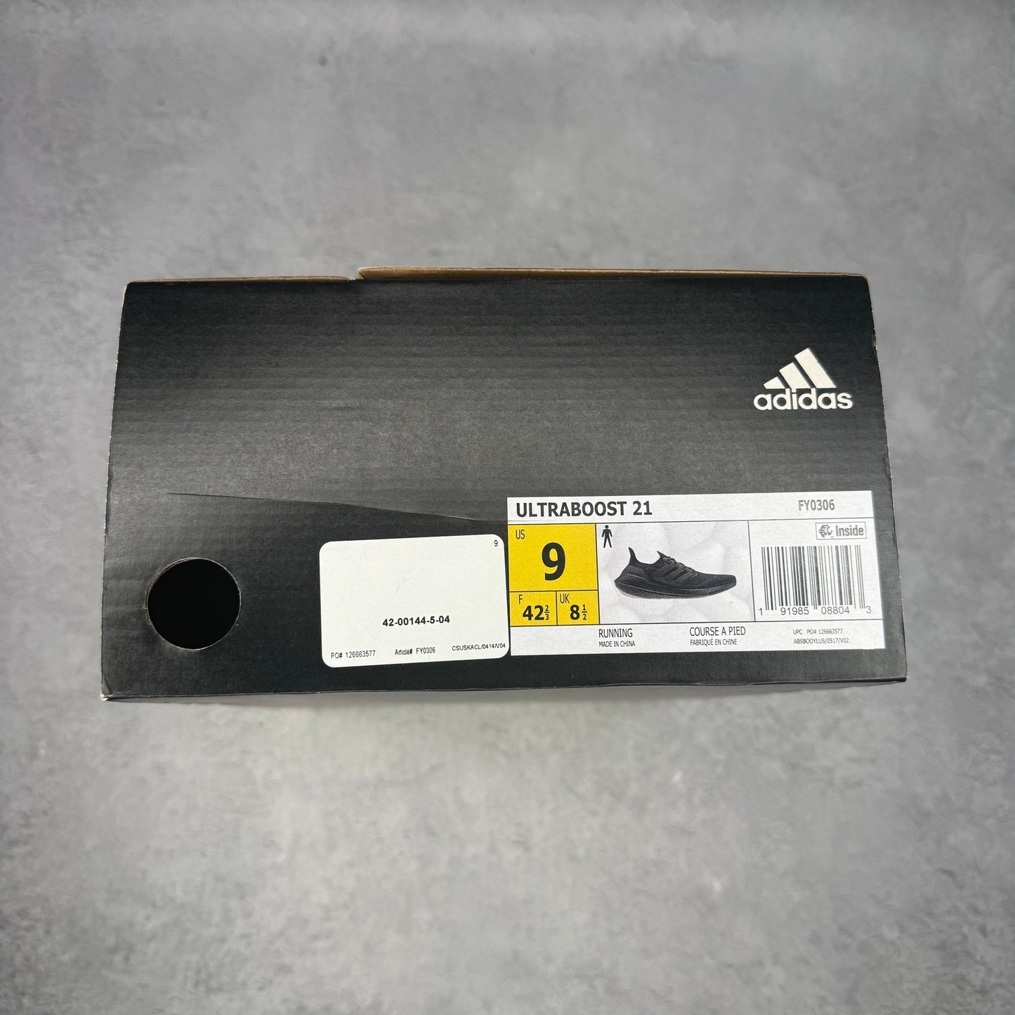 adidas Ultra Boost 21 Triple Black *pre - owned* SIZE 9 - Kicks Collective PA - adidas - FY0306 - Men's Shoes - 9M/10.5W - Pre - Owned