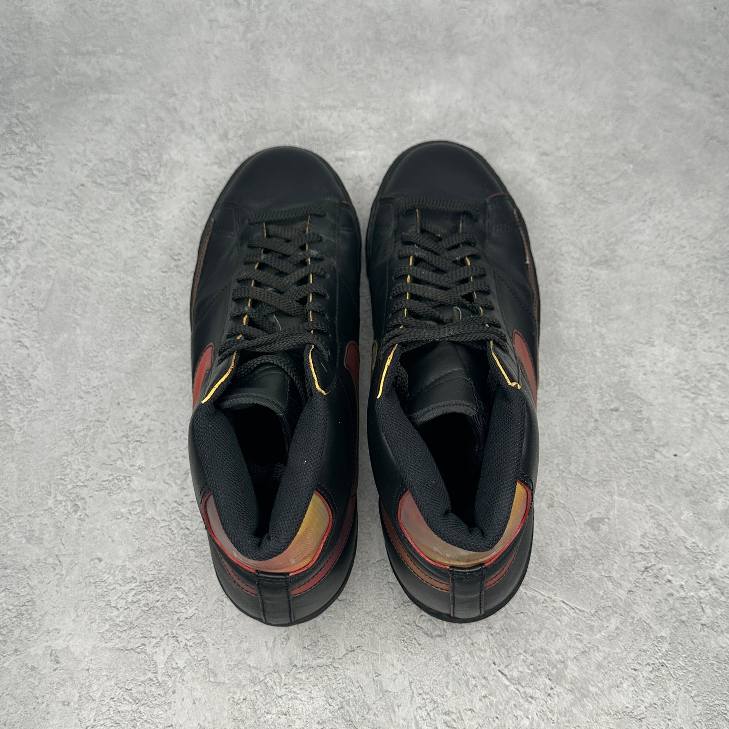 Nike Blazer High Premium Ds Basketball Sneakers Black/Metallic Silver-Chl Red *pre-owned* SIZE 11.5
