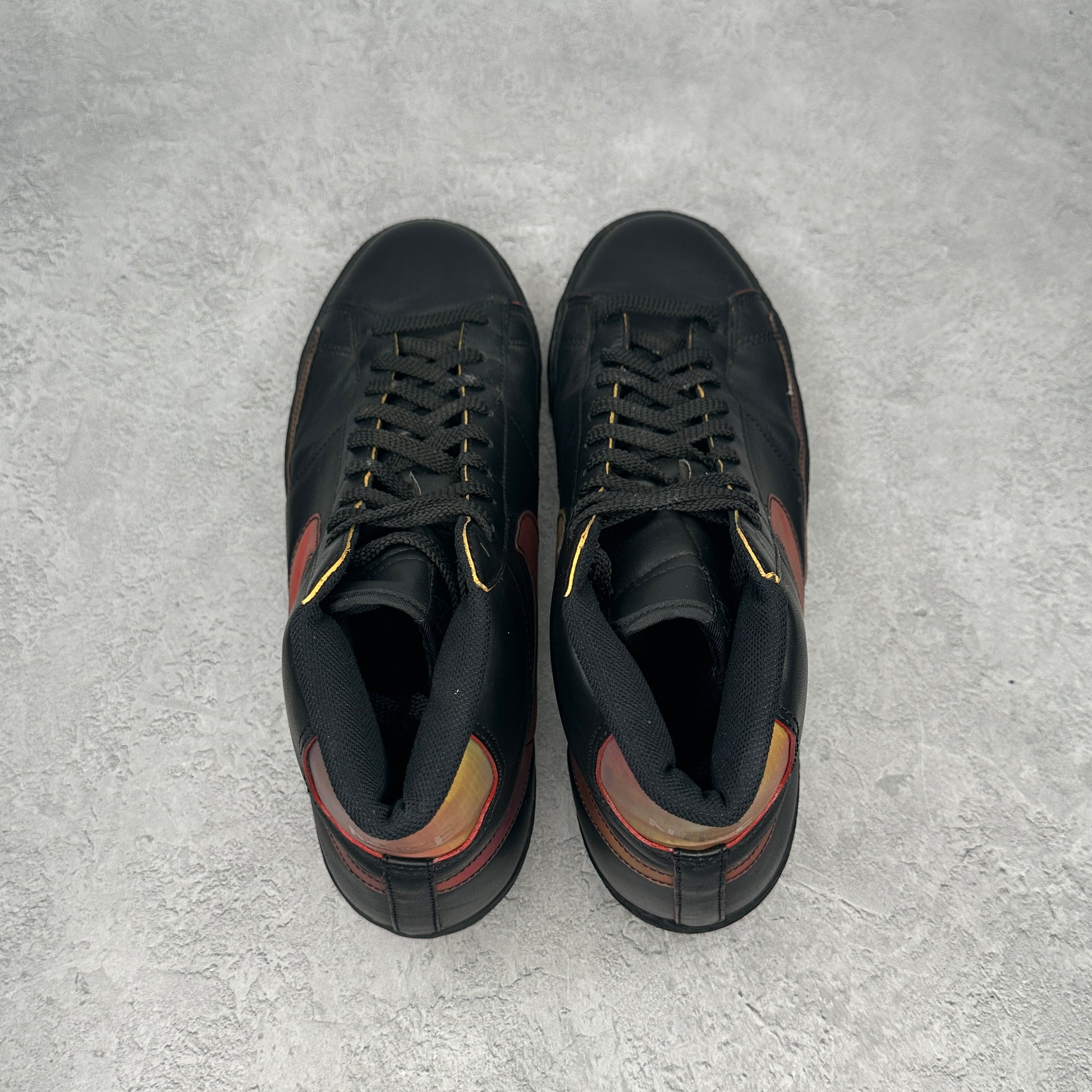 Nike Blazer High Premium Ds Basketball Sneakers Black/Metallic Silver-Chl Red *pre-owned* SIZE 11.5