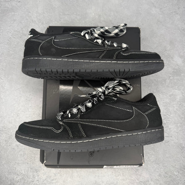 Jordan 1 Retro Low OG SP Travis Scott Black Phantom *pre - owned* SIZE 8 - Kicks Collective PA - Jordan - DM7866-001 - Men's Shoes - 8M/9.5W - Pre - Owned - Original Box (Damaged)