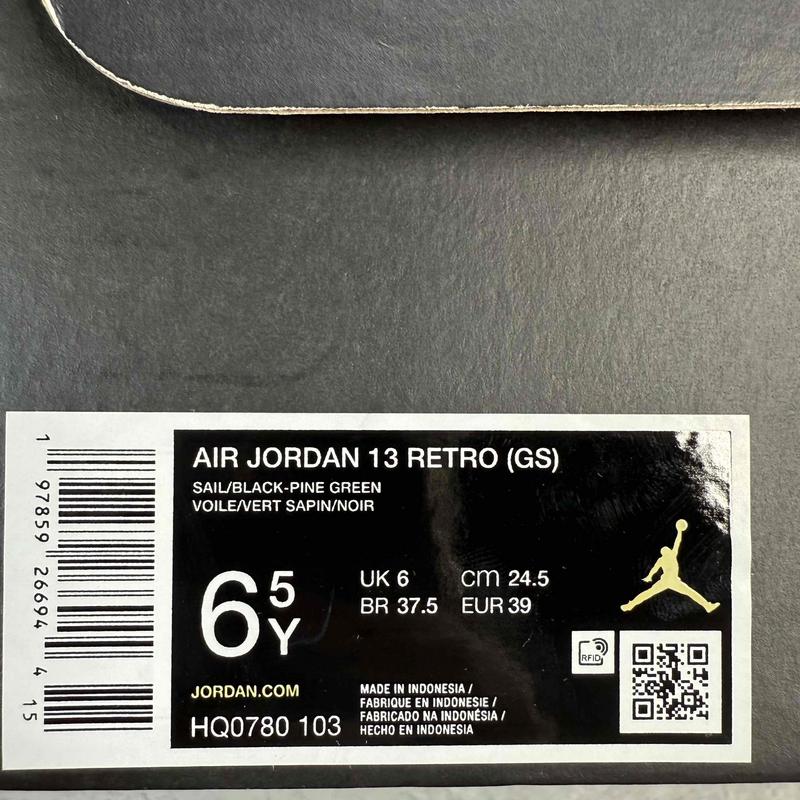 Jordan 13 Retro Sail Pine Green (GS)