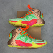 Nike LeBron 12 NikeiD Multicolor Melon 11 11 (Pre-Owned) - back