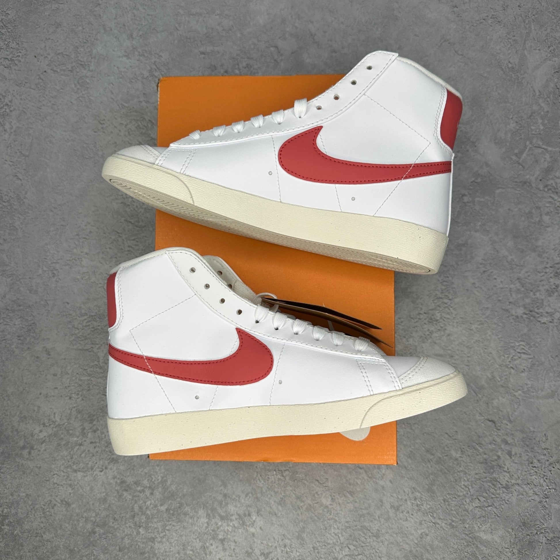 Nike Blazer Mid 77 White Adobe Red Stardust Sail (Women's) - Kicks Collective PA - Nike - FZ3626 - 100 - Women's Shoes - 7M/8.5W - Brand New